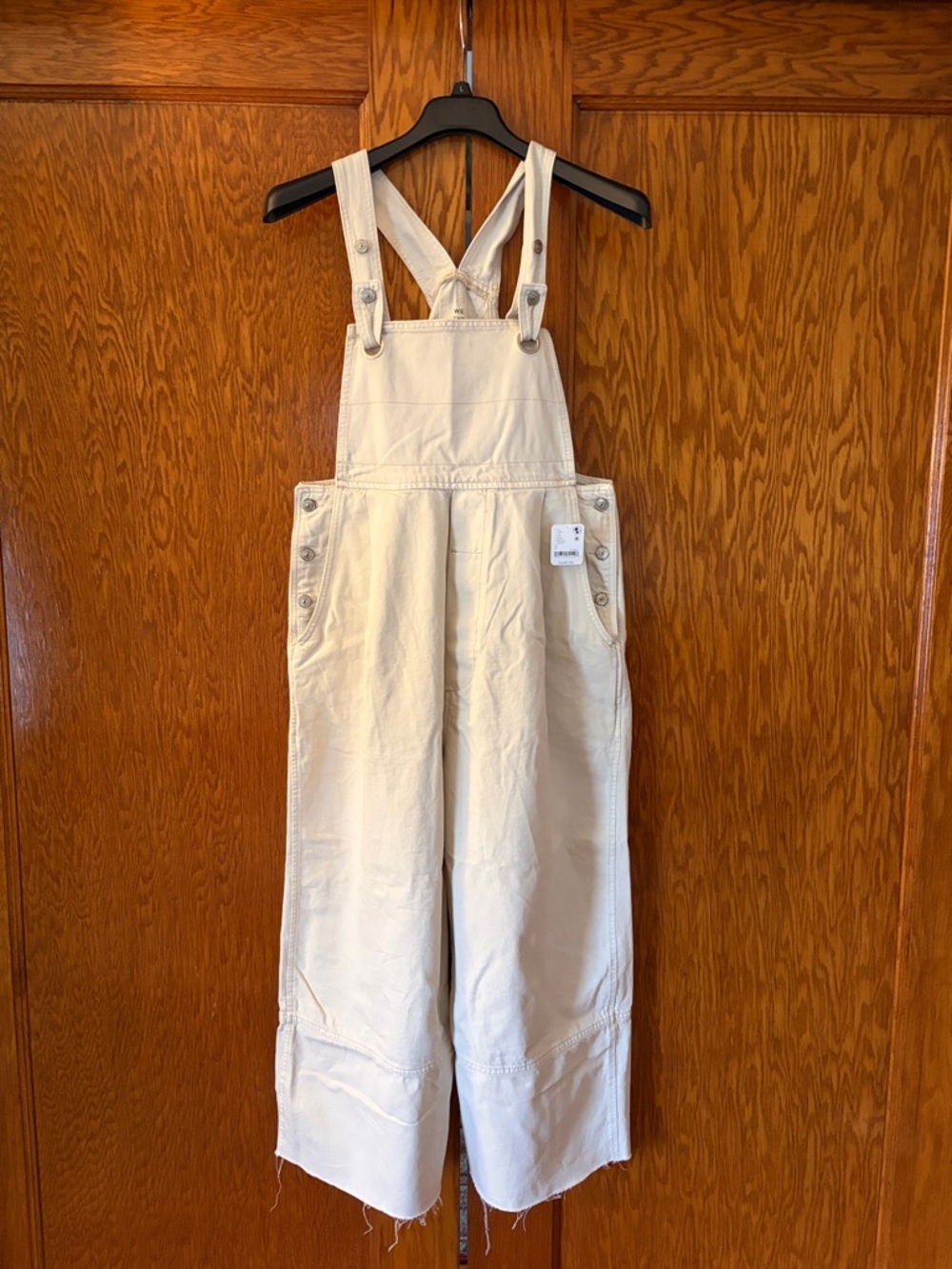 We The Free Rambler Overalls in Cream Size L NWT - Picture 5 of 15